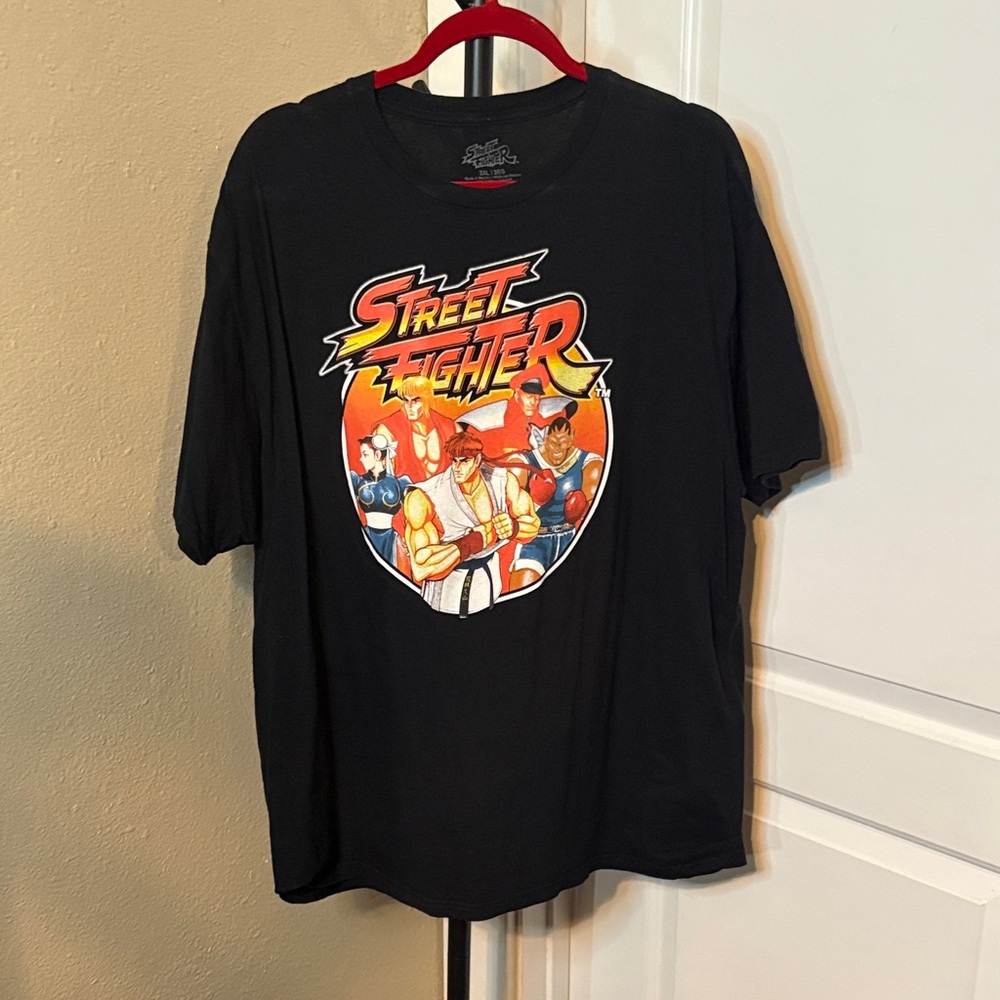 Street Fighter Black Graphic Tee